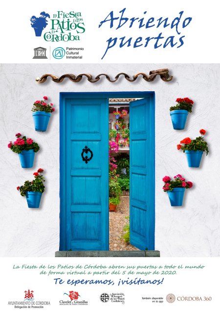 cartel patios 2020 abriendo puertas